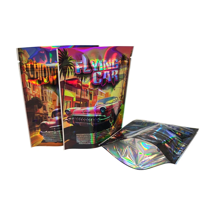 Custom Gummy 3.5 Smell Proof Foil 3.5g Packaging Pouch Ziplock Custom Printed Mylar Bags