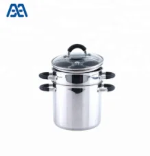 Wholesale Stainless Steel 2 Layers Food Steamer Pot
