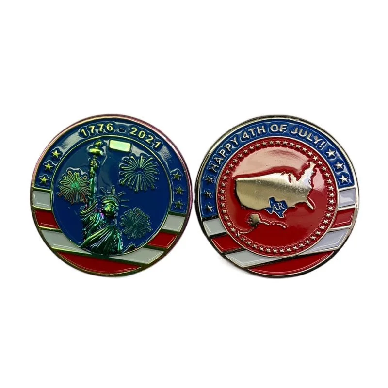 Custom Cheap Price High Quality Antique Bronze Rainbow copper silver gold challenge Coin