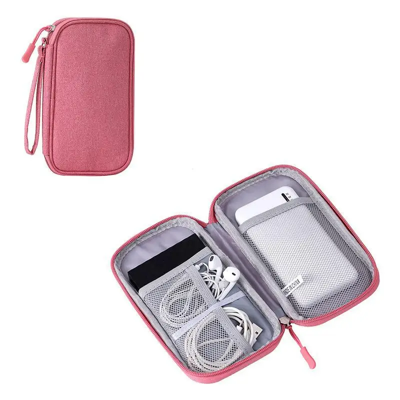 YS18 Electronic Accessories Organizer Travel Cable Bag Pouch Storage Case for Cable, Cord, Charger, Hard Drive, Earphone,