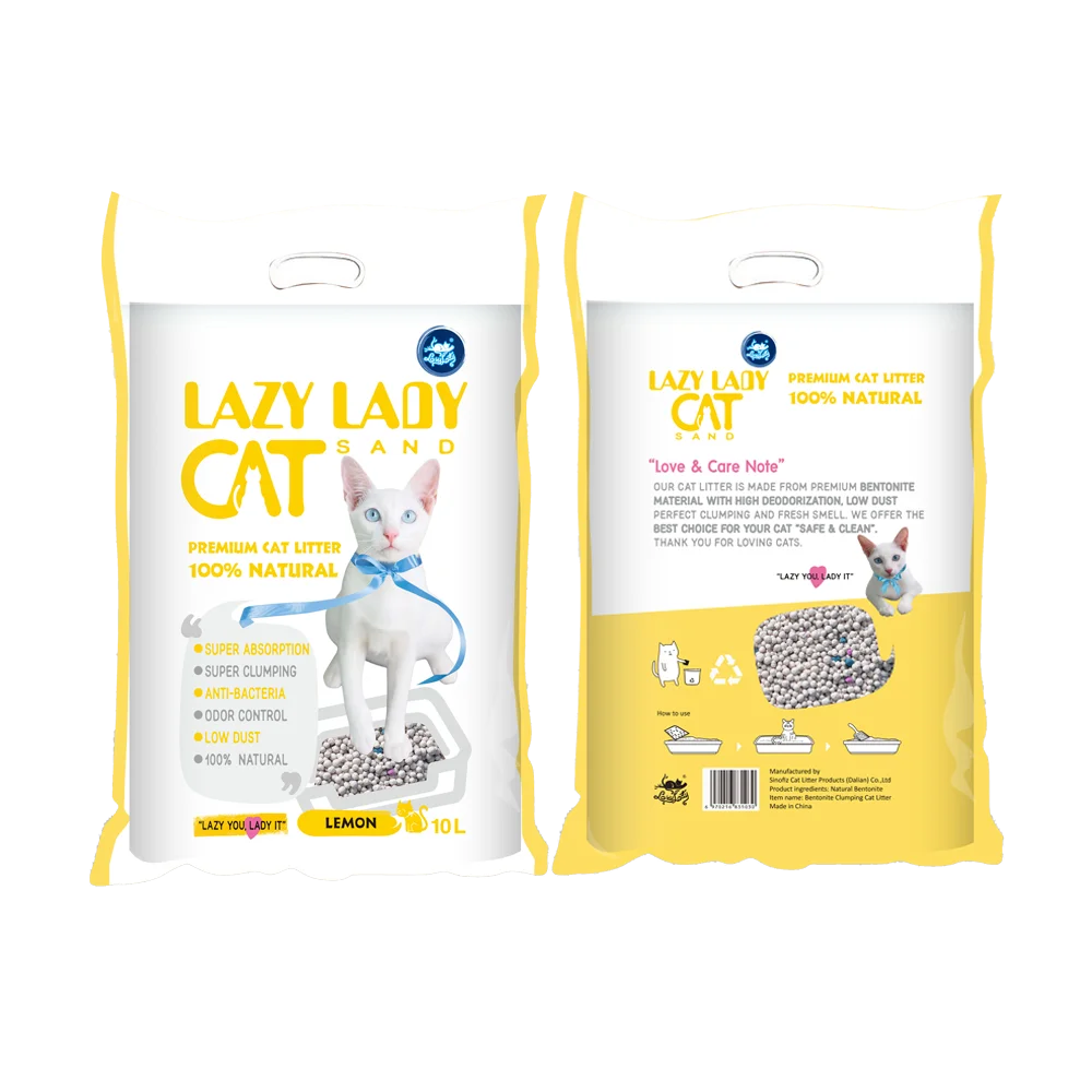 2024 Factory Direct Wholesale LAZY LADY Bentonite Cat Litter Strong Clumping