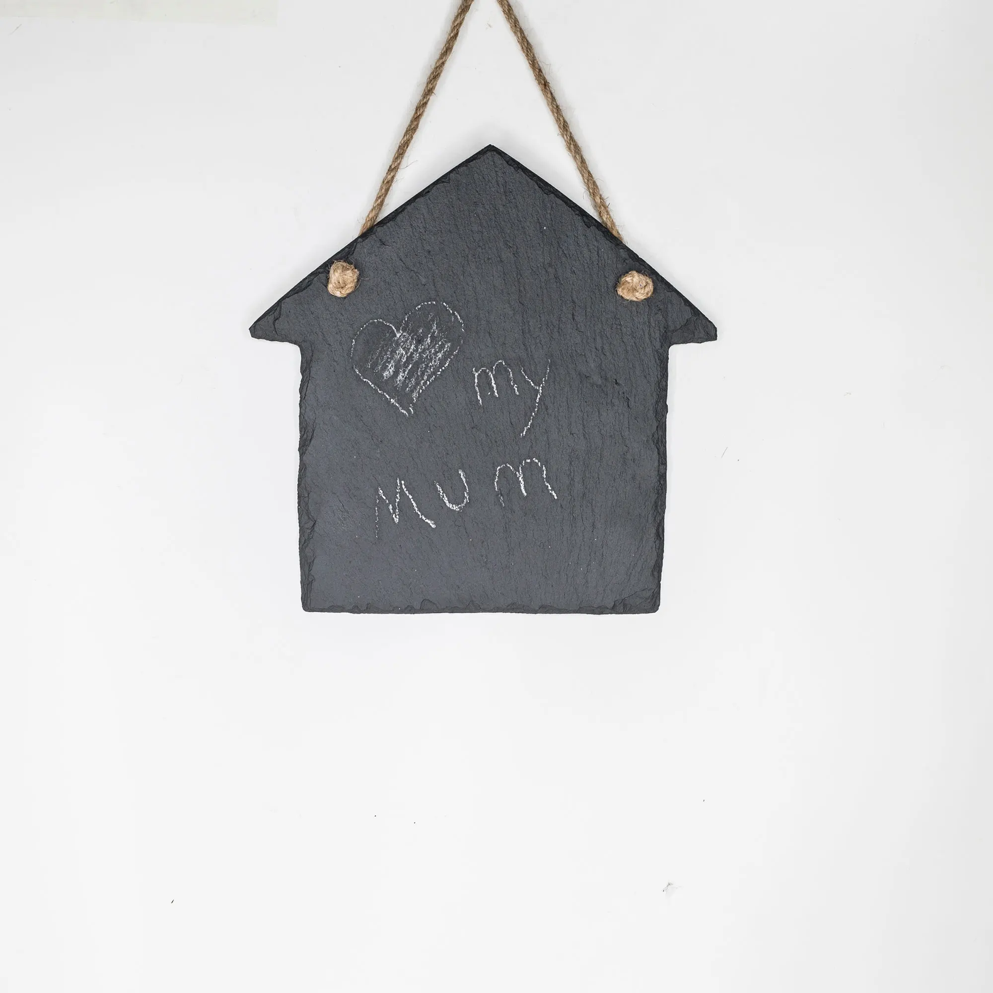 European Style Simple Pattern Custom Design Indoor Christmas Tree Decoration Slate Luggage Tag