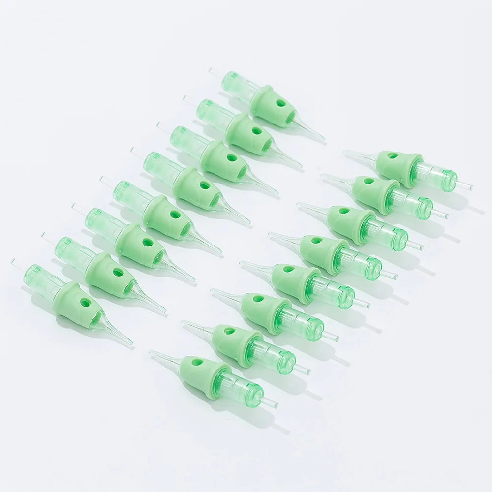 OEM ODM PMU SMP Cartridge 16Pcs/box Round Liner Long Taper CE Certificate Custom Permanent Makeup Tattoo Cartridge Needle