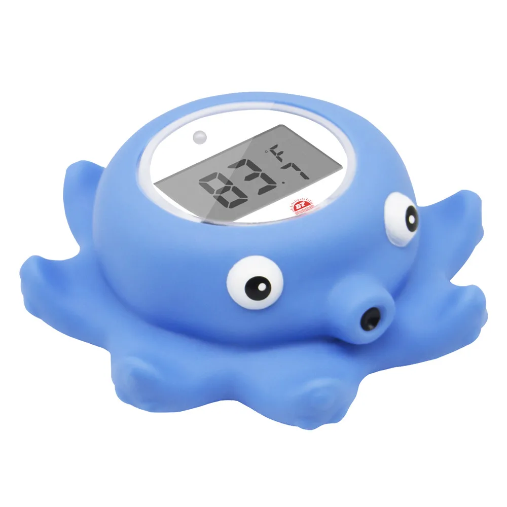 High Quality Multifunctional Digital Thermometer with Sensor Octopus-Shaped Baby Bath Toys