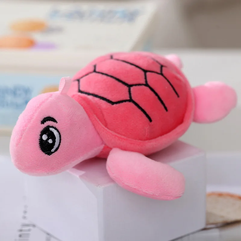 Soft Sea Animal Tortoise Turtle Stuffed Plush Toys Multi-color Plush Turtle Keychain