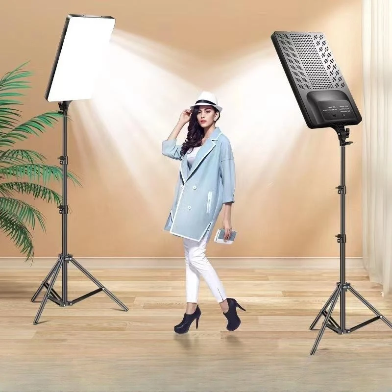 10/16/19/24 inch  LED Video Light With Professional Remote Control Dimmable Panel Lighting Photo Studio Live Photography fill La