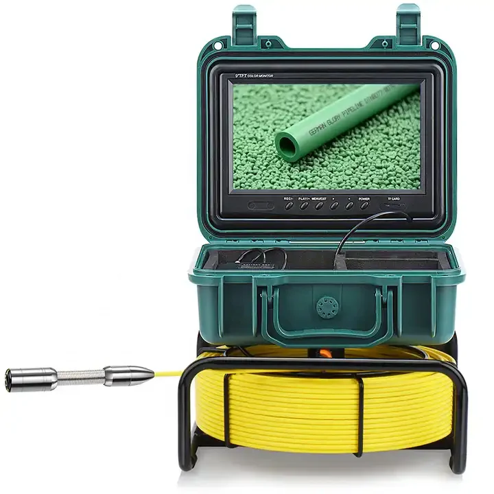 Sewer Camera with Locator, 9' Screen, 23mm Waterproof Borescope Endoscope Camera for Drain Pipe Pipeline Inspection