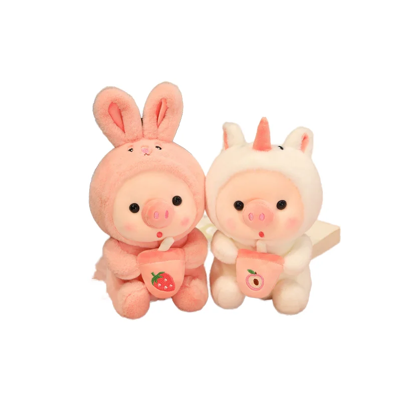 Cute Animal Bubble Plush Pig Toy Kawaii Sleeping Pillow Cushion Soft Plush Pig Toy