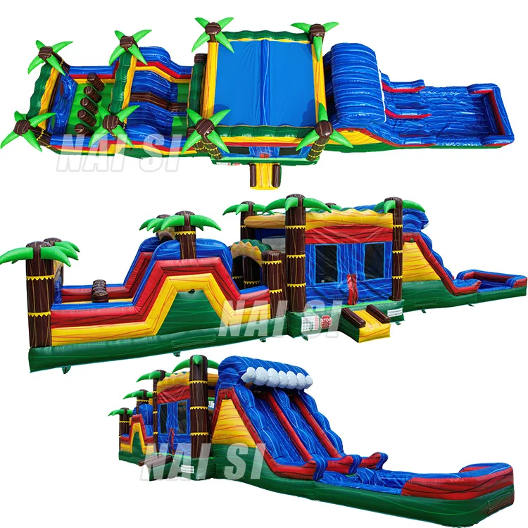 Outdoor Sports Theme Kids Inflatable Obstacle Bounce House Games For Sale