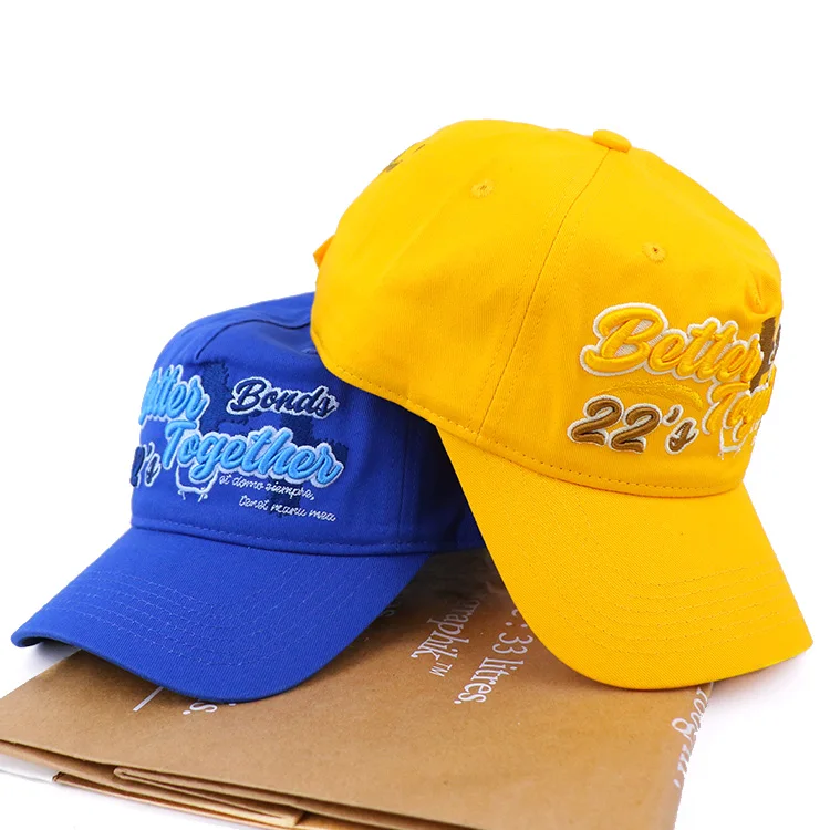 manufacturer cotton 6 panel 3d embroidery dad hats with custom logo