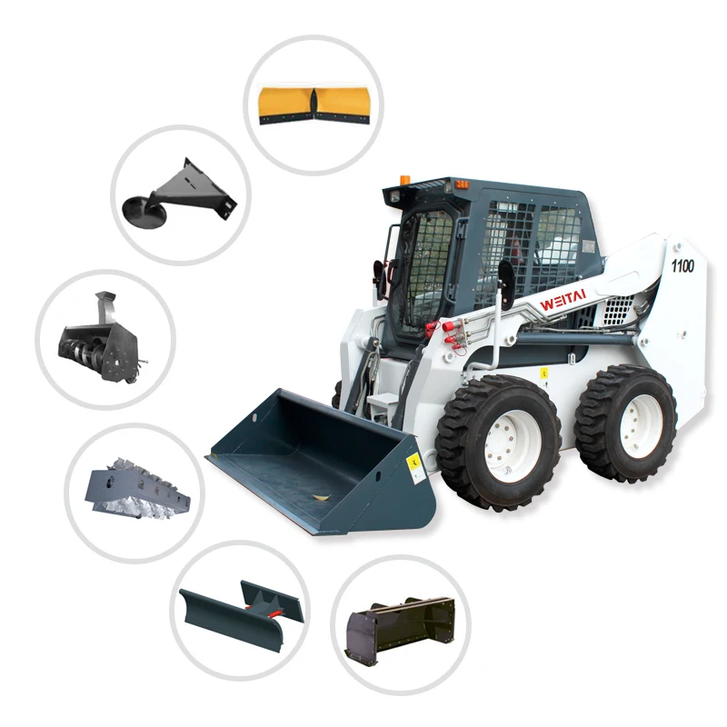 Heavy Construction Machine Attachments Front Loader Snow Removing Blade Snow Bucket