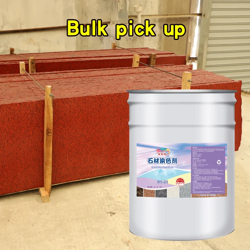 Granite dyed red, marble changed into grey stone stain, sandstone can be used for simple construction, fixing color without fadi