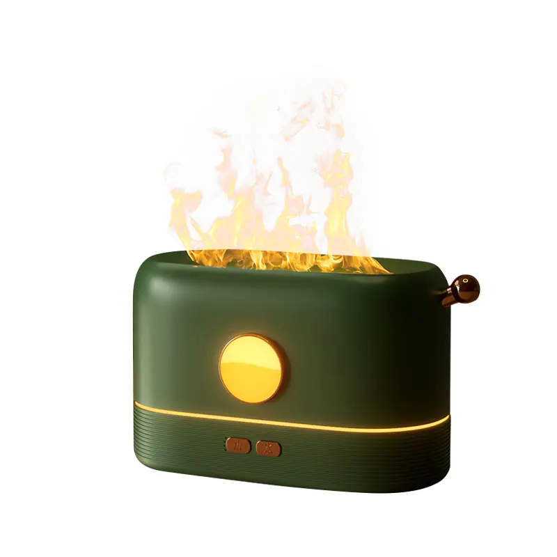 2022 simulation blue flame air humidificador wireless ultrasonic fog generator humidifier diffused Flame Light Aroma Humidifier
