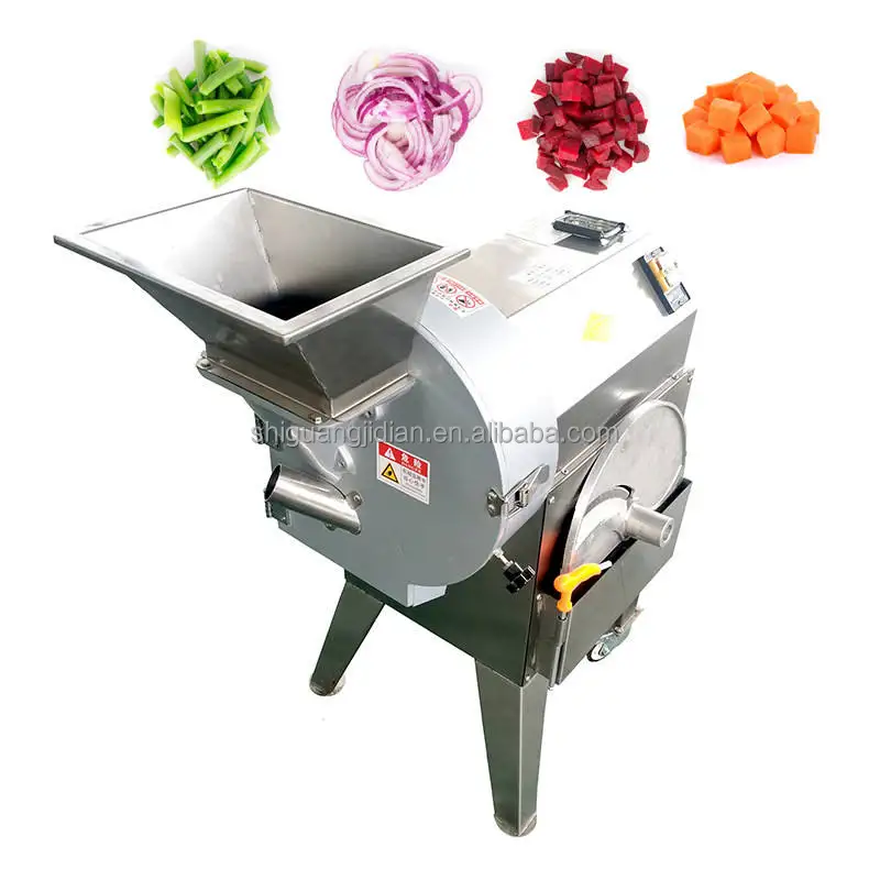 high-quality fruit and vegetable processing lotus plant/root the lotus root cutting cube Shred Slice Diced machine
