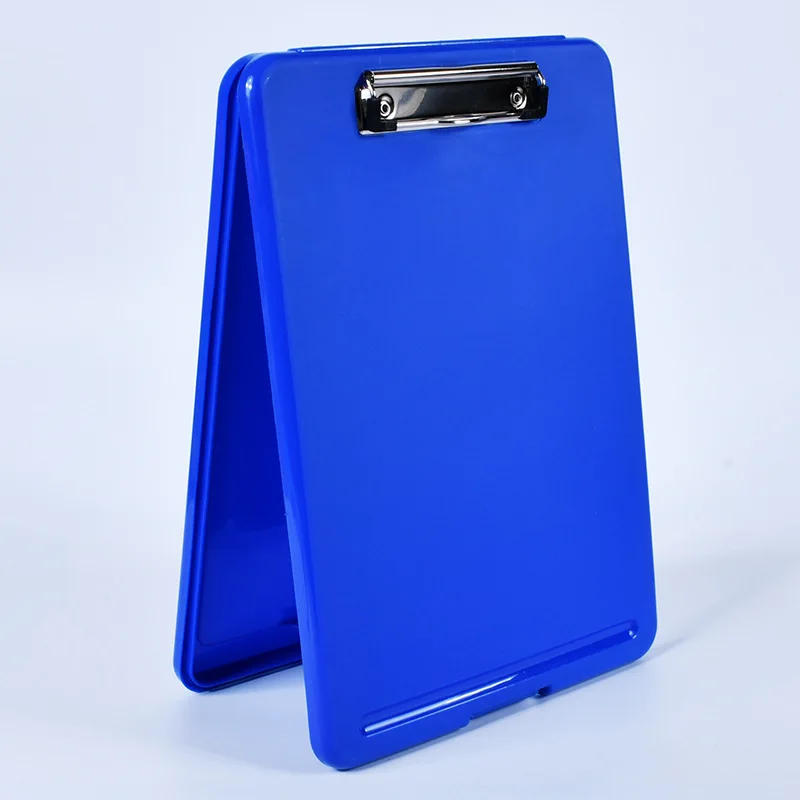 Clipboard with Storage, Plastic Storage Nursing Slim Clipboard with Low Profile Clip