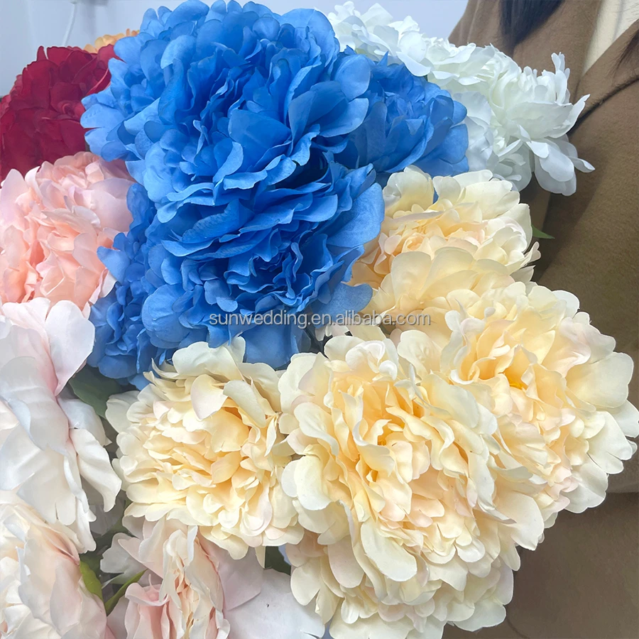 Sunwedding Artificial Silk Loose Flower Colorful Hydrangeas Flowers For Home Wedding Decorative