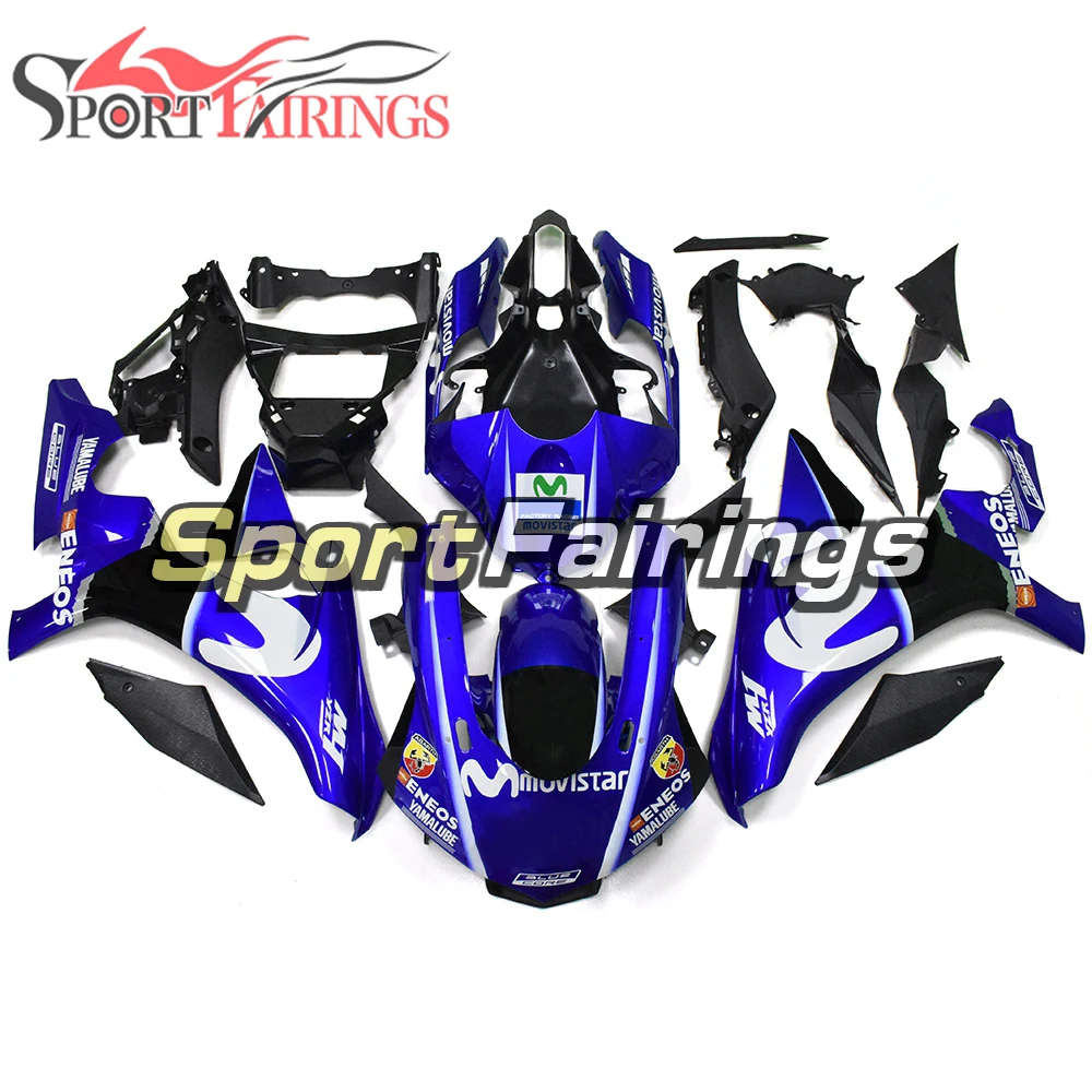 Fit for Yamaha YZF1000 R1 2015 2016 2017 2018 2019 ABS Injection Sportbike Bodywork Kit Movistar YAMAHABLUE Motor Fairing kit