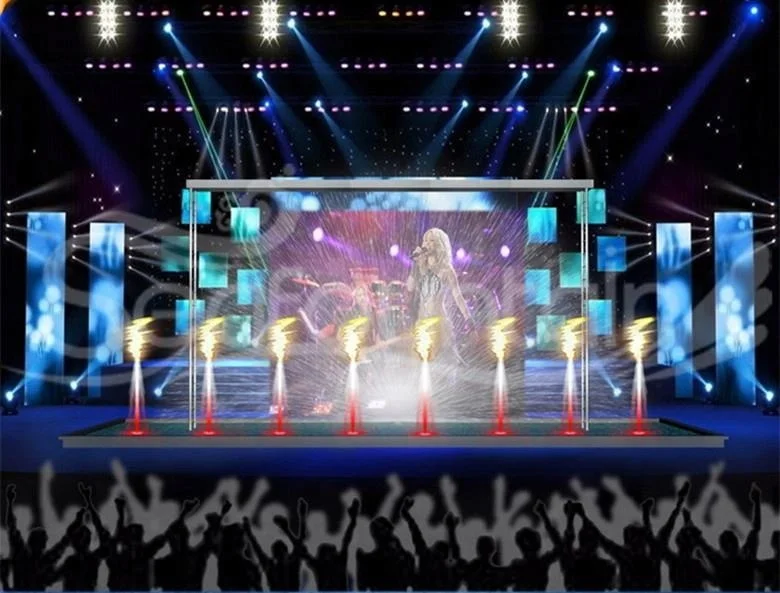 Outdoor or Indoor Colorful Flash Water Wall Digital Water Curtain Fountain