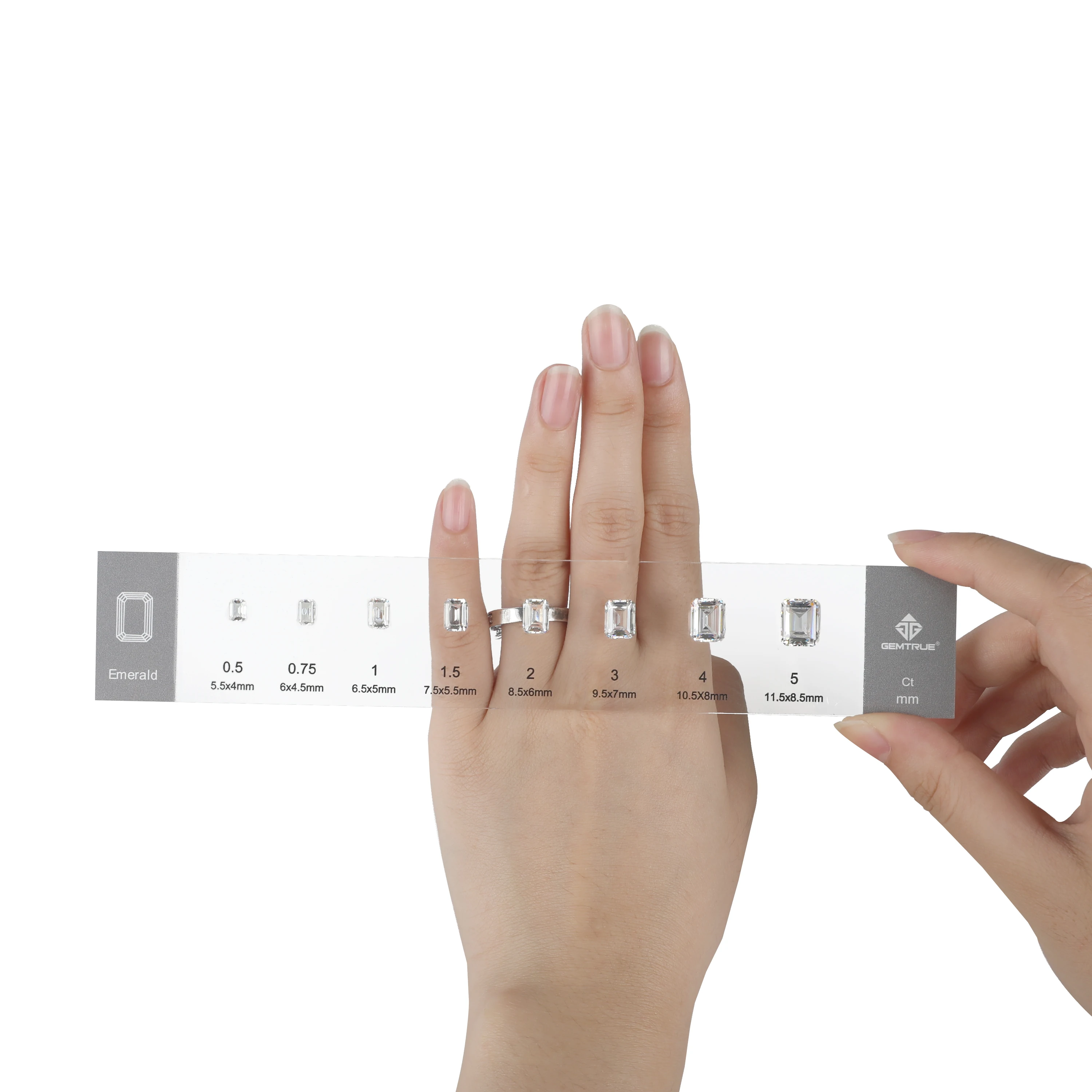 Высокое качество 9A кубический цирконий Алмаз Carat выбрать набор для сравнения ювелирных изделий формы кольца