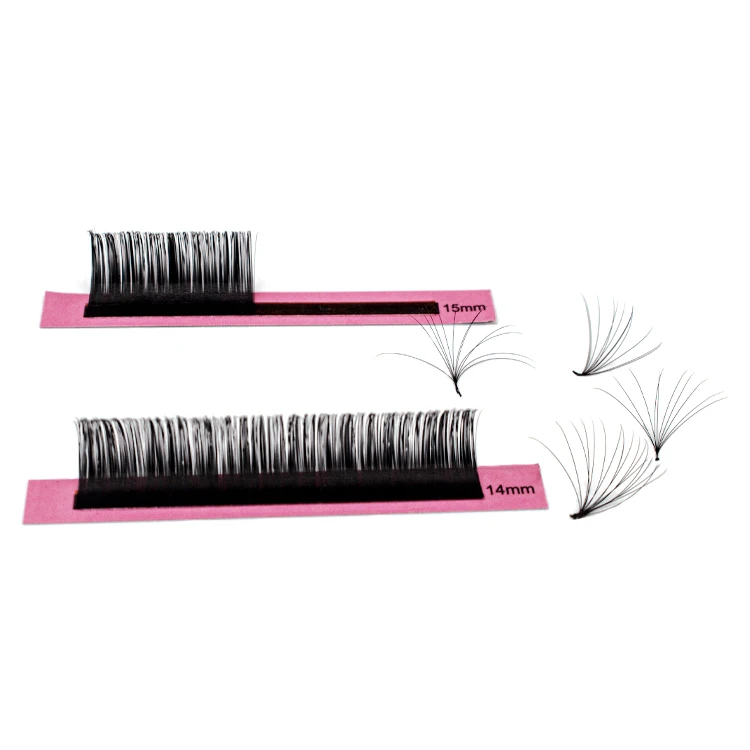 Volume Individual Eyelash Extensions Adhesive Eyelash Strips M Curl Empty Lash Extensions Tray Silk Lash Extention Color Classic