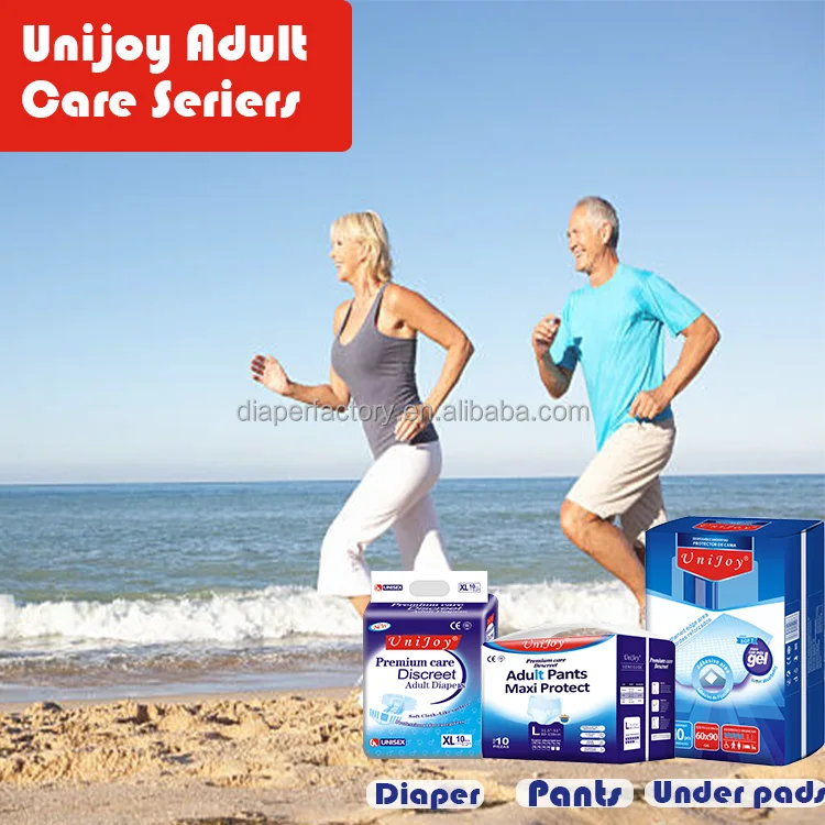 High Quality Printed Disposable Adult Baby Diaper Ultra Thick Adult Diaper Manufacture