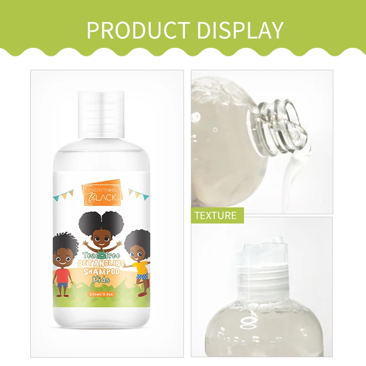Everythingblack Sultfate Free Paraben Free Organic Safety Natural Kids Shampoo hair care products for Kinky Curls