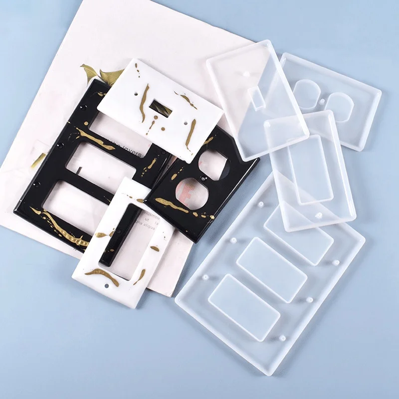 DIY Outlet Cover Silicone Mold Light Switch Cover Mold for Epoxy Resin