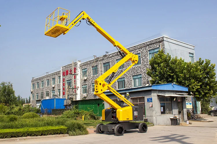 Electric Bending Arm Lift Garden Maintenance Lifting Work Platforms Folding Arm Telescopic Arm Lift Truck