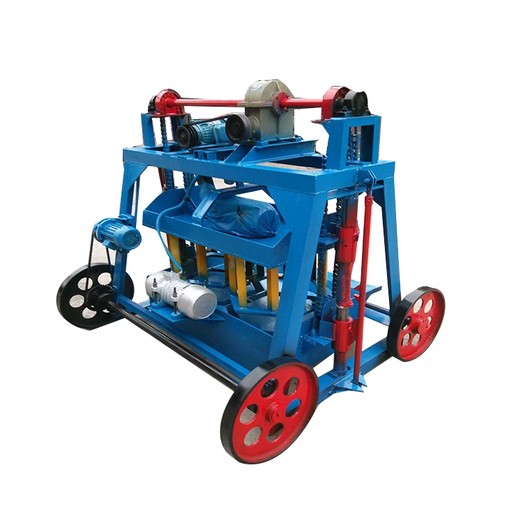 QM4-35 небольшой ручной мобильный яйценоскость песка цемента полые бетон кирпич блок делая машину