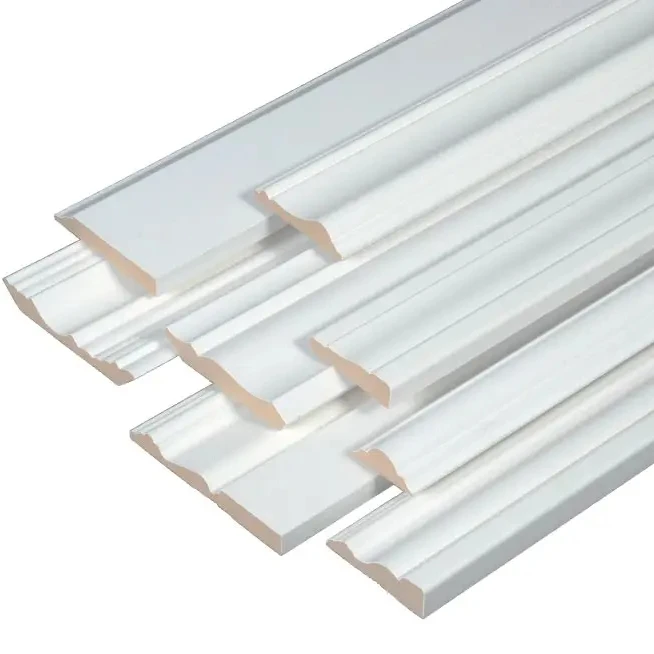 High Performance White Gesso Primed MDF Crown mouldings with Good Quality for Ceiling