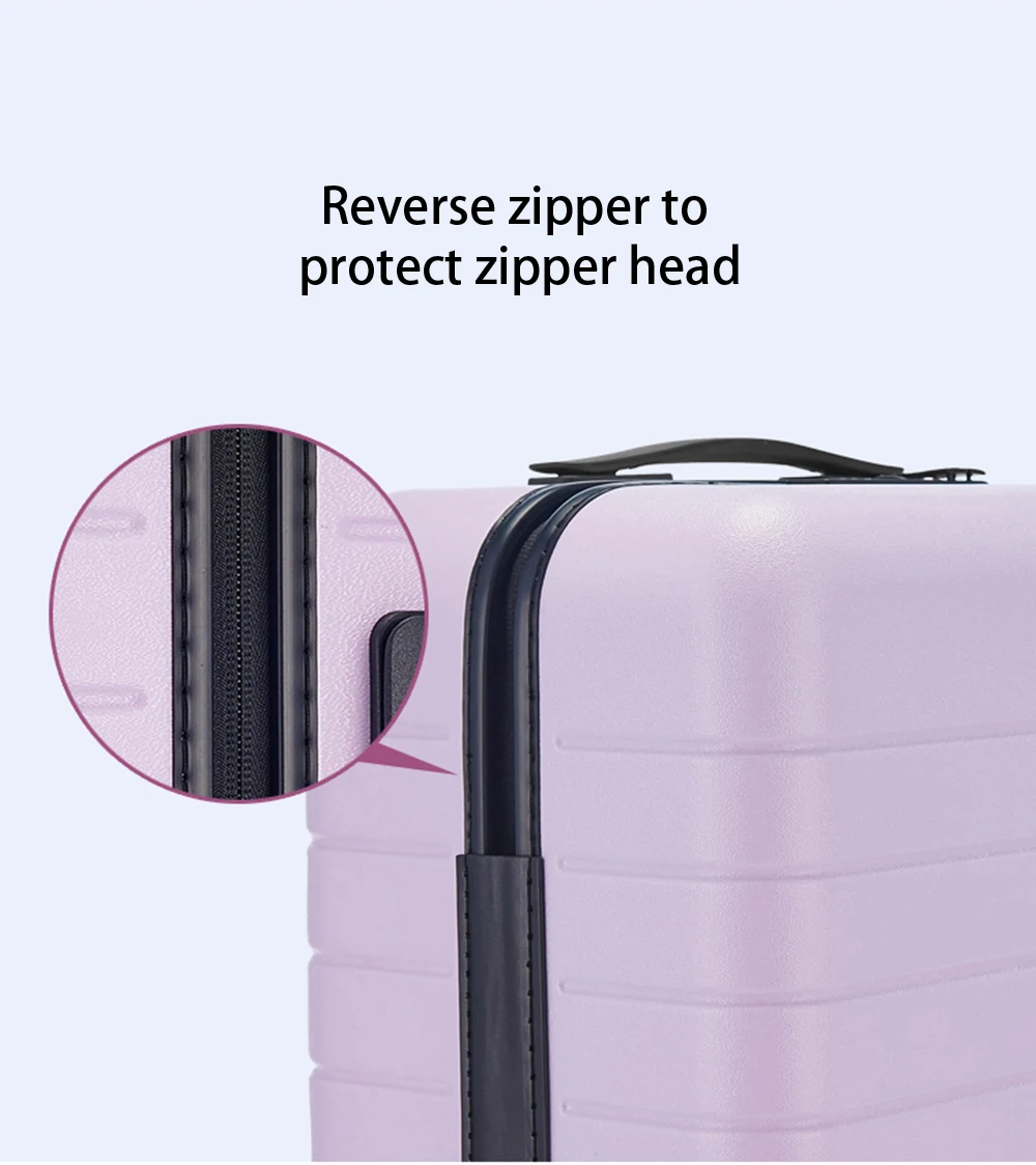 Valise De Voyage Carry-ons Travel Luggage Lavender Color Suitcase Bags Expandable Suitcases with Wheels ABS PC Luggage Sets