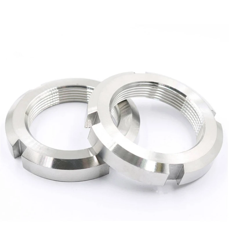 DIN981 Stainless Steel SUS316 Slotted Round Lock Nut