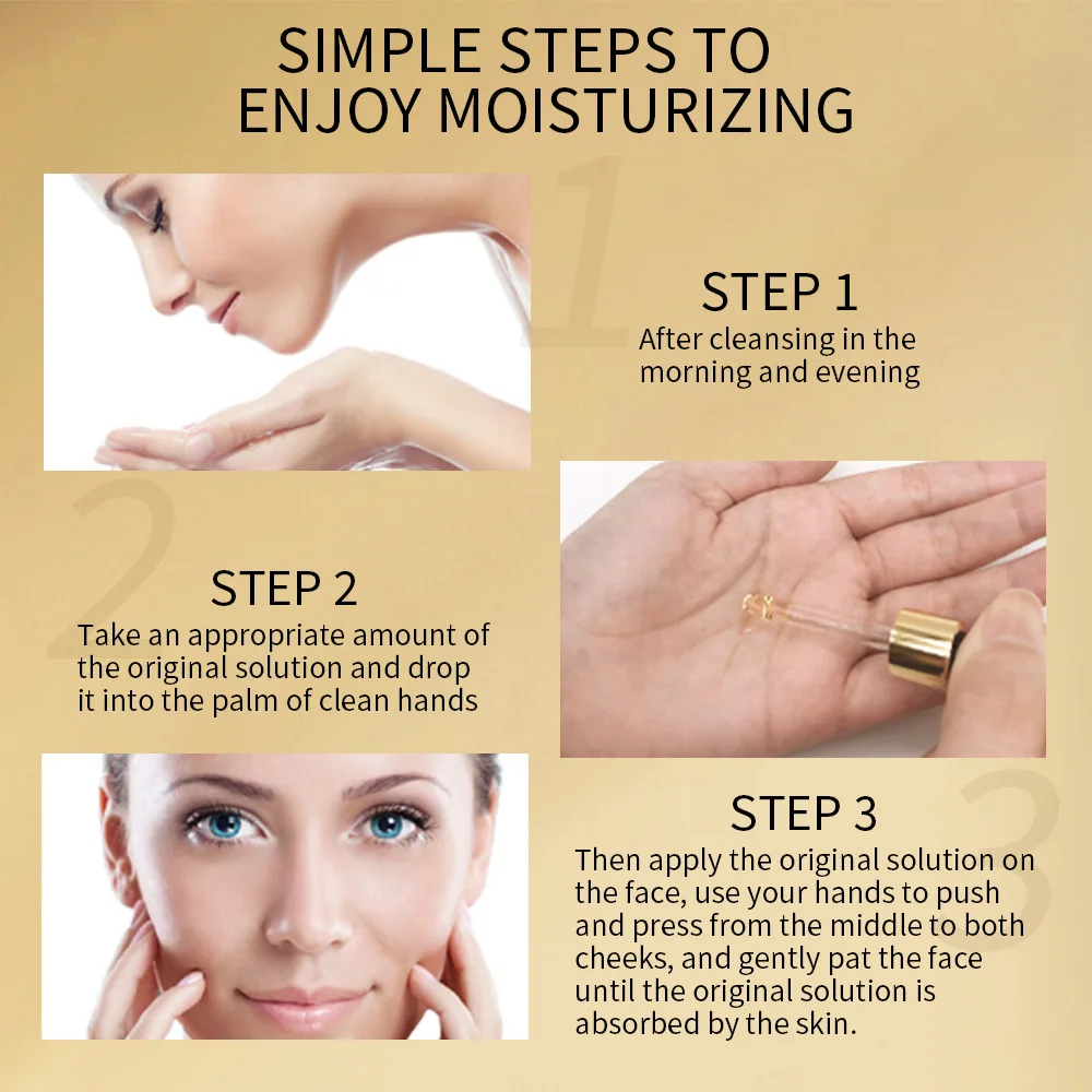 Wholesale Natural Correct Skin Serum 24k gold nicotinic acid amide essence essence moisturizing essence