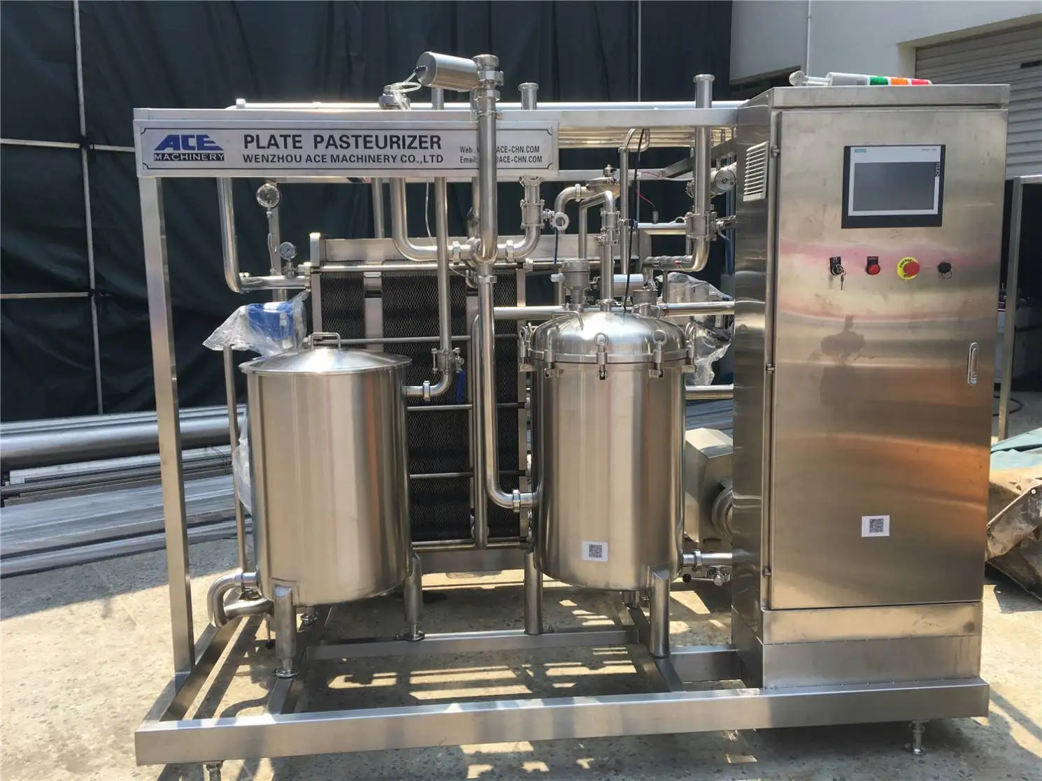 Fruit Juice Sterilizer  Full Automatic UHT Plate Sterilizer /Pasteurizer