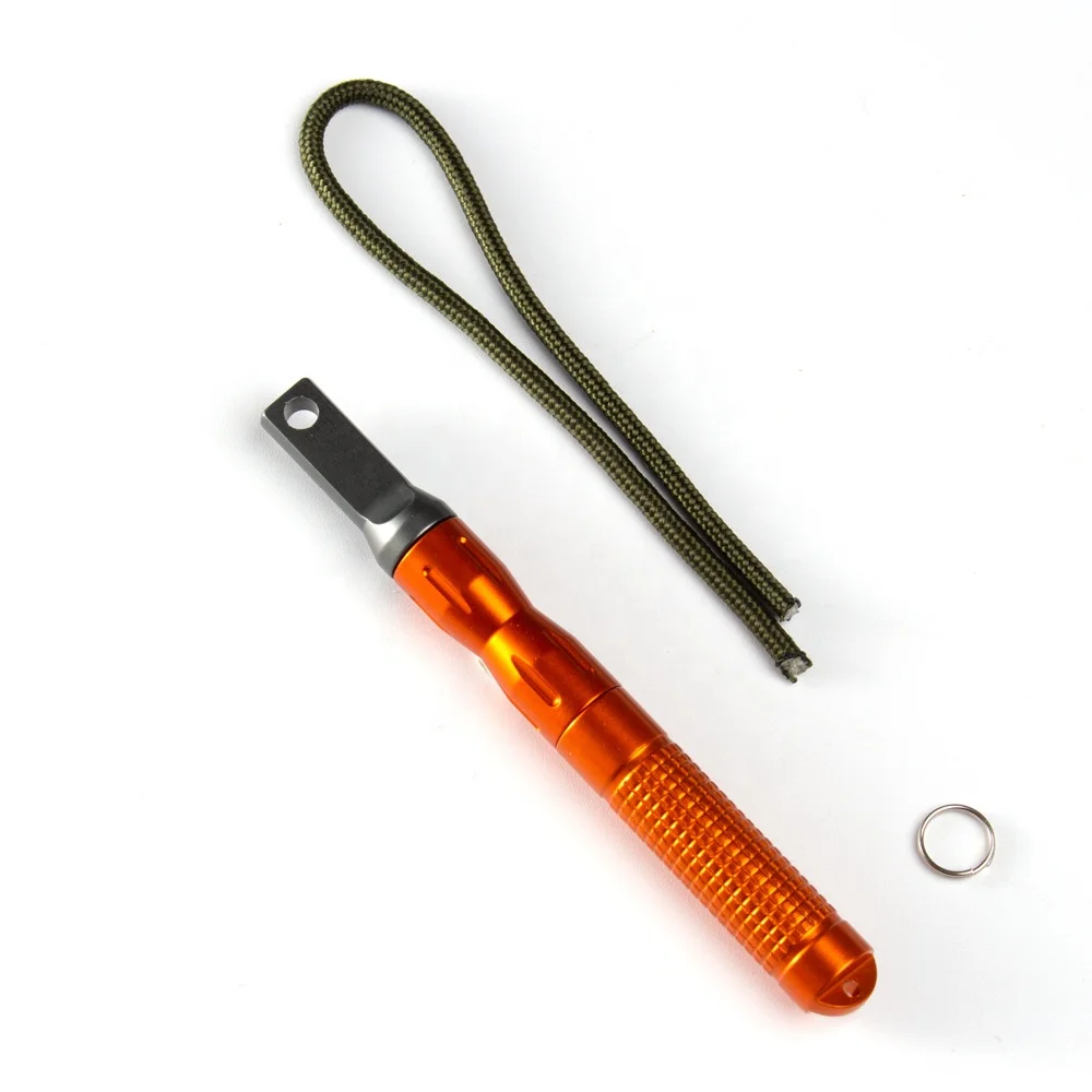 Outdoor Survival Camp EDC Alloy Fire Starter Waterproof Magnesium Flint Stone CNC Gear Pocket camping tool