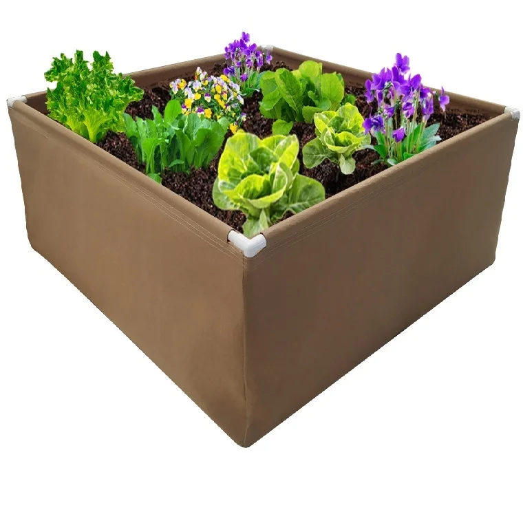 4ftx8ft Felt Plant Bed 4ftx4ft Rectangle Custom Grow Bed