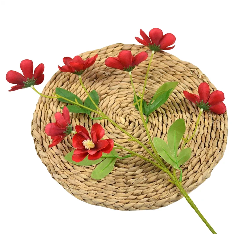 High Quality Orchid Artificial Flowers Red White Blue Orange Pink Freesia Silk Slower