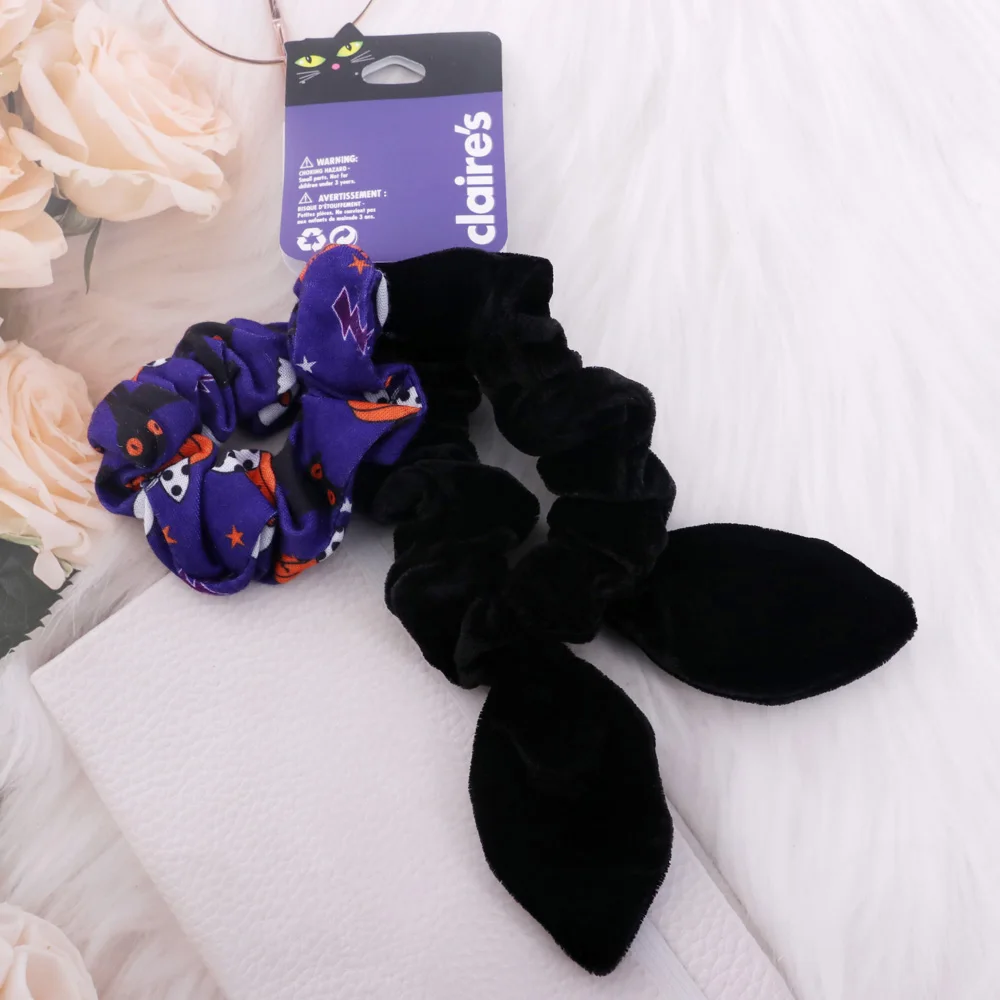 2022 New Elastic Cloth Hair Ring Cute Girls Rabbit Ear Hair Tie Hairbands Cute Designer Hair Scrunchies