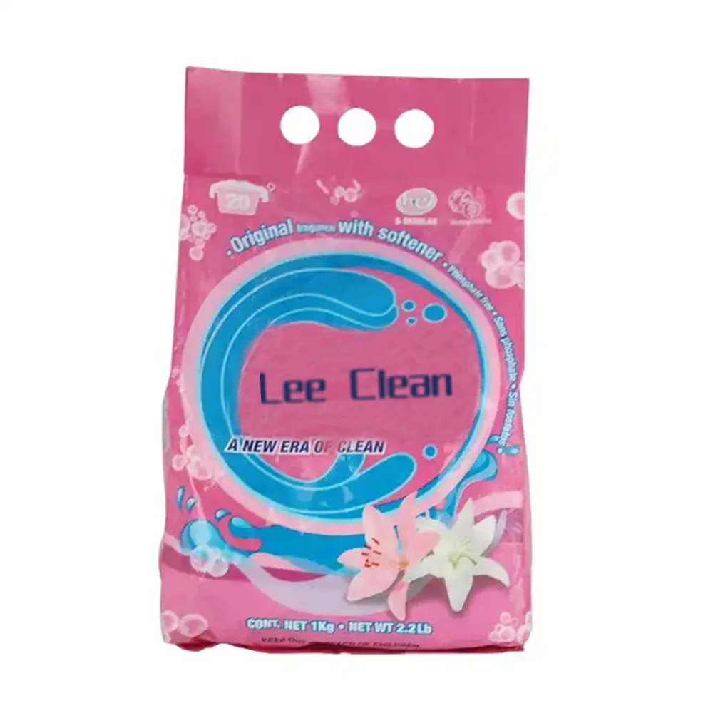 China Factory Wholesale 500g OEM Brand Detergent Laundry Powder Soap Making Formula 500kg Bulk Laundry Detergent Washing Powder