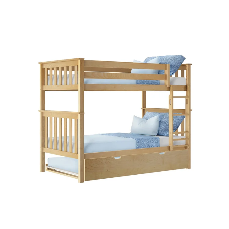 solid wooden kids bunk bed children bunk bed bedroom furniture modern kids bed