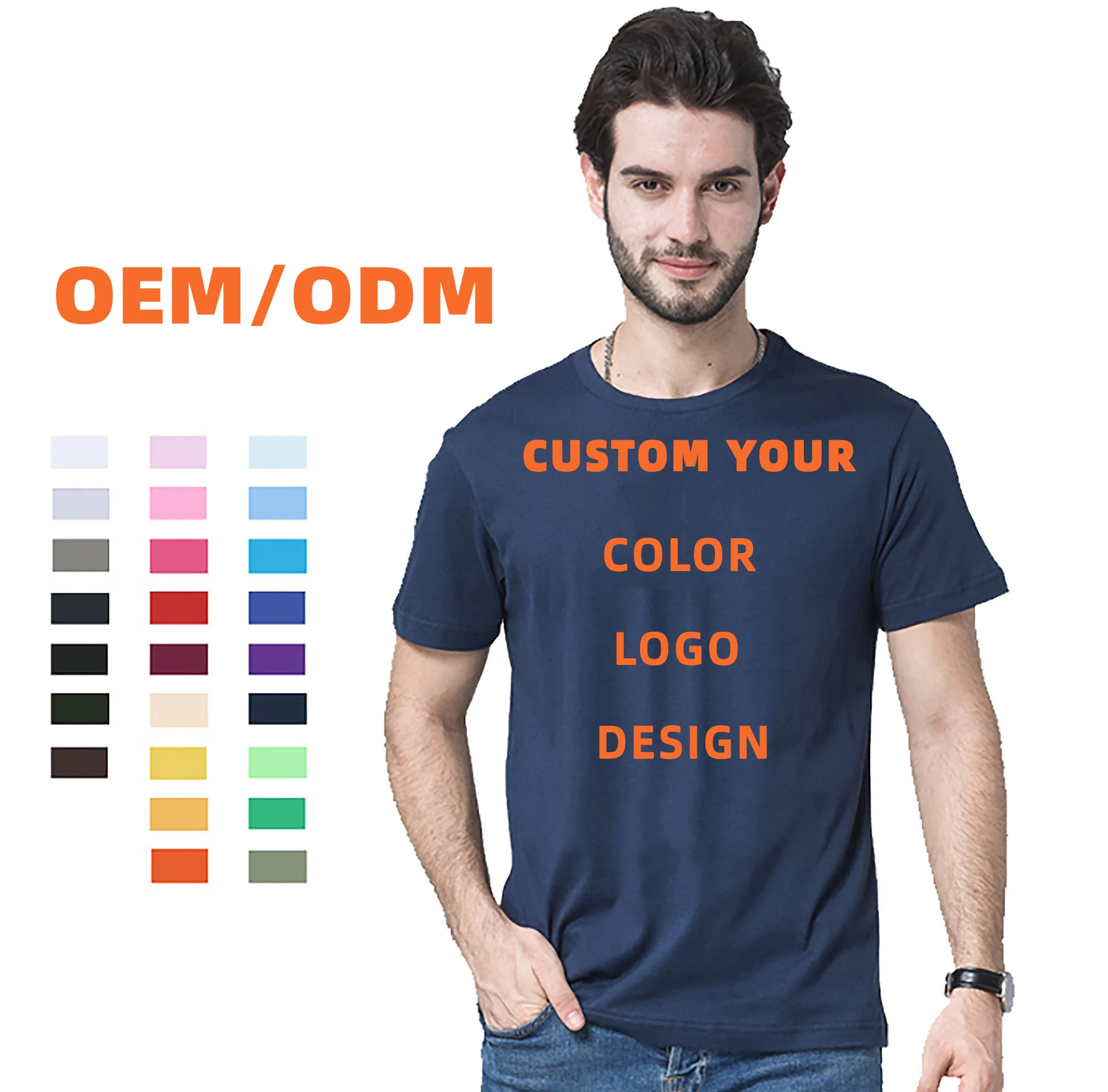 Wholesale Custom Mens Heavyweight 100% Organic Supima Pima Bamboo Cotton Blank Oversized Plain Print Drop Shoulder White T Shirt