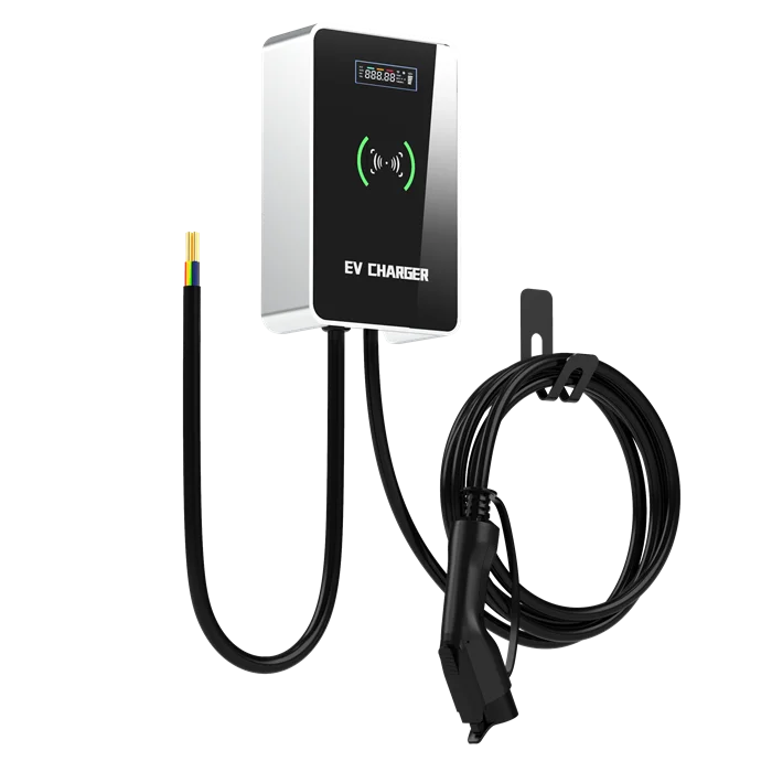 7kw charging pile rcd socket electric vehicle intelligent sae standard ac charging station