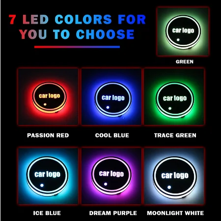 RGB логотип на заказ доступные автомобильные подстаканники коврики подставки для бутылок