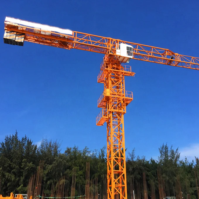 Б/у 8t / 10t pt6516 65m длина стрелы, Лидер продаж, башенный кран с плоской головкой, изготовленный в Китае, с высокой производительностью