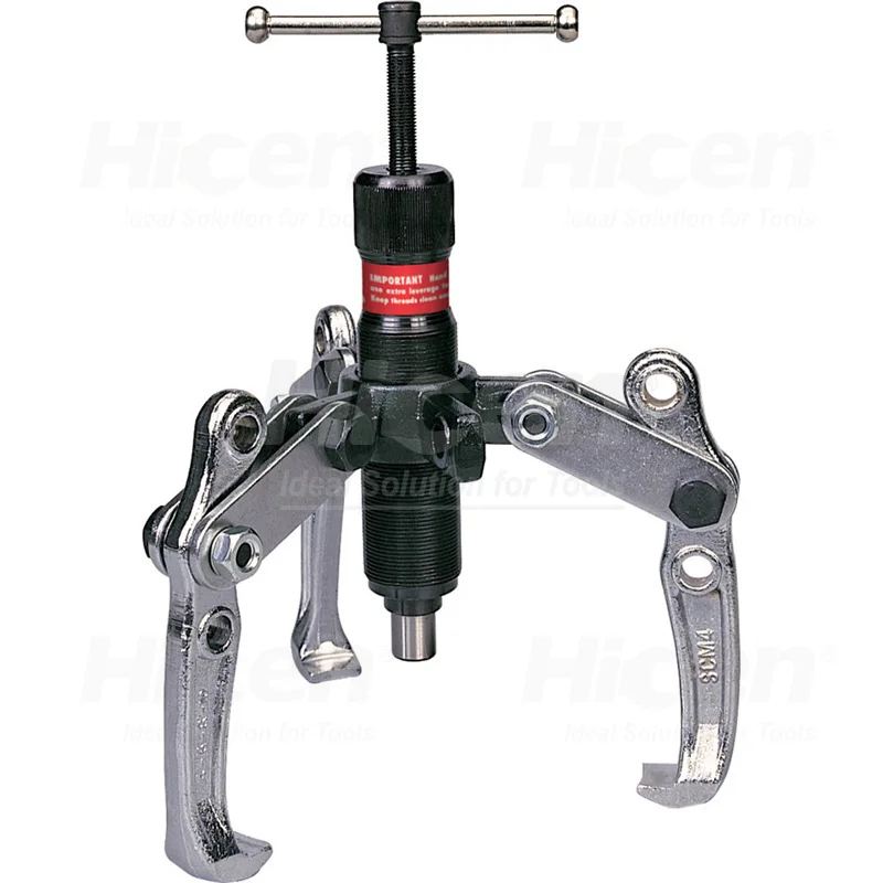 Hicen 19PCS/Set  10Ton Zinc Plated Dropped Forged 10Inch Size Three-Jaw Gear Puller For Auto Repairing