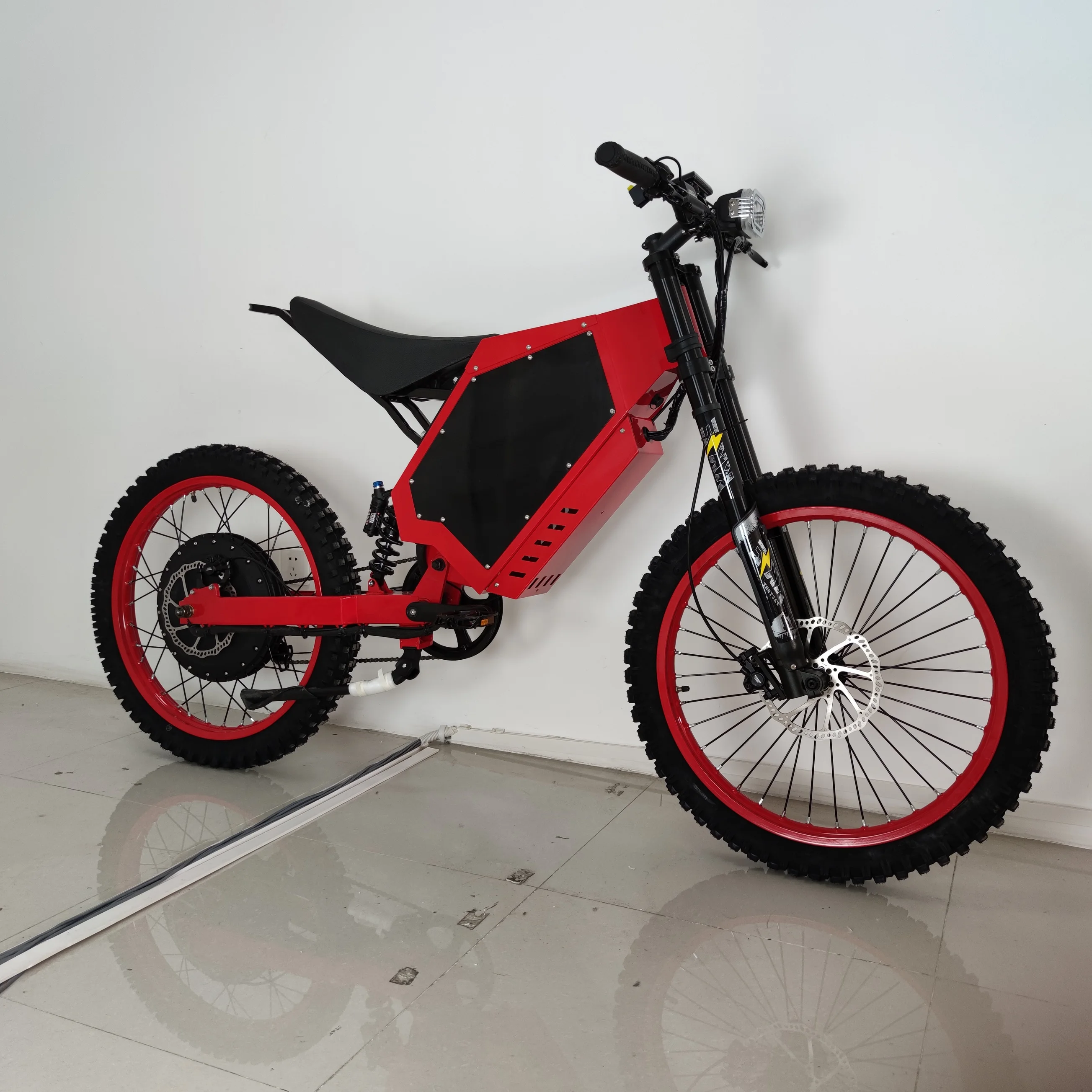 90 mph High speed 12000w suv steallth bomber electric bike with 72v 45 ah