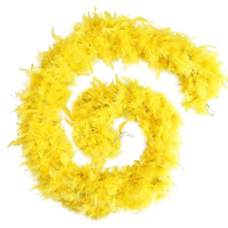 Оптовая продажа высокое качество синий розовый белый желтый мушливые цвета перья индейки боа из перьев для рукоделия Свадебный декор