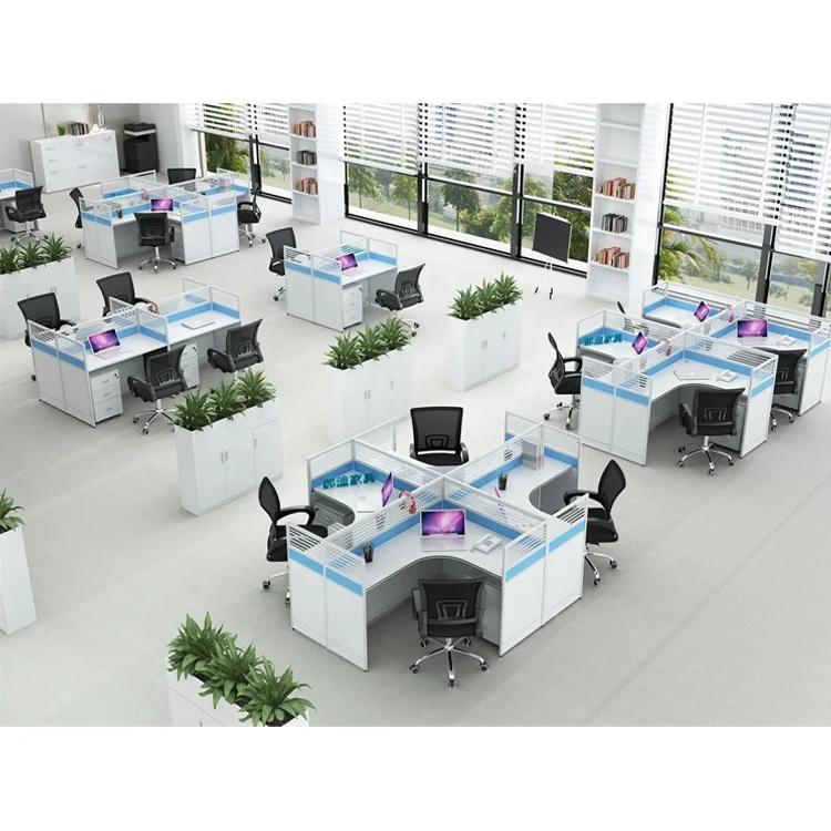 Commercial Furniture Pictures Of Modern Staff Office Cubices With Divider