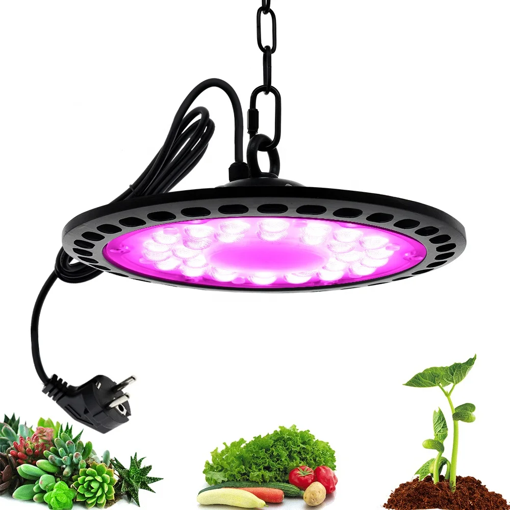 Amazon Hot Sale Model High bay lights100W 150W 200W UFO Full spectrum Grow light Highlight industrial and mining lamp