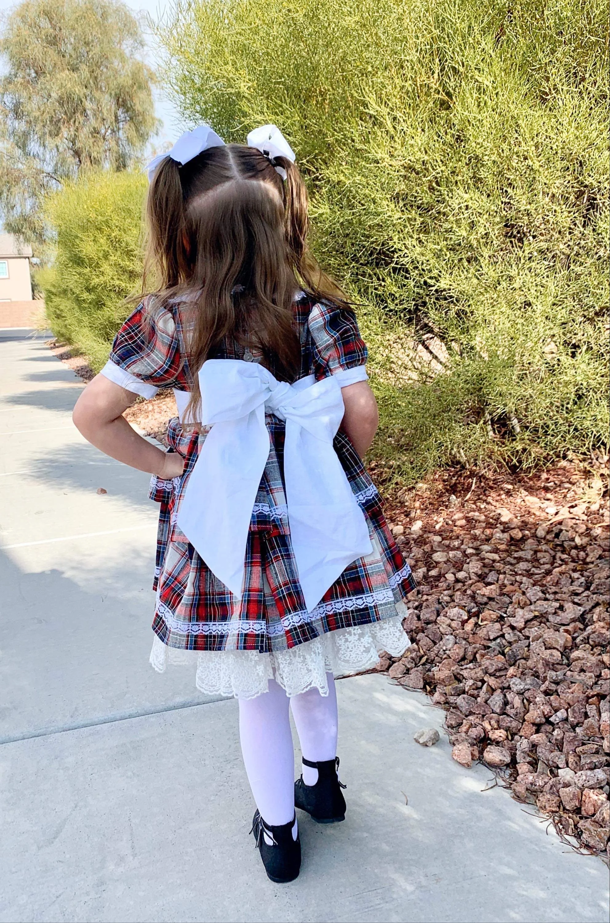 Jannybb kids party dress designer kids plaid dresses cotton fabric dress girls kids